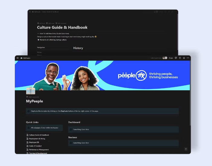 Preview of a PeepleHR culture assessment dashboard